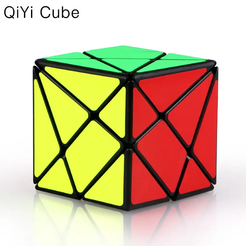 Кубик QIYI Axis Magic speed, меняющий регулярно jingганг, головоломка, скоростной куб с матовой наклейкой, 3x3x3, черный корпус кубика