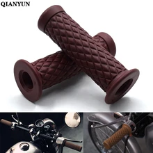 Универсальный мотоцикл 7/" 22 мм Винтаж резиновый руль для мотоцикла для поездок на мотоцикле DUCATI Monster 696 796 695 659 796 400 695 620 1100/S