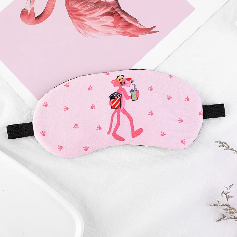 

New Style South Korea Cute Pink Panther Eye Patch Eye Protection Shade Office Sleep Eye Patch Cartoon Eye Patch