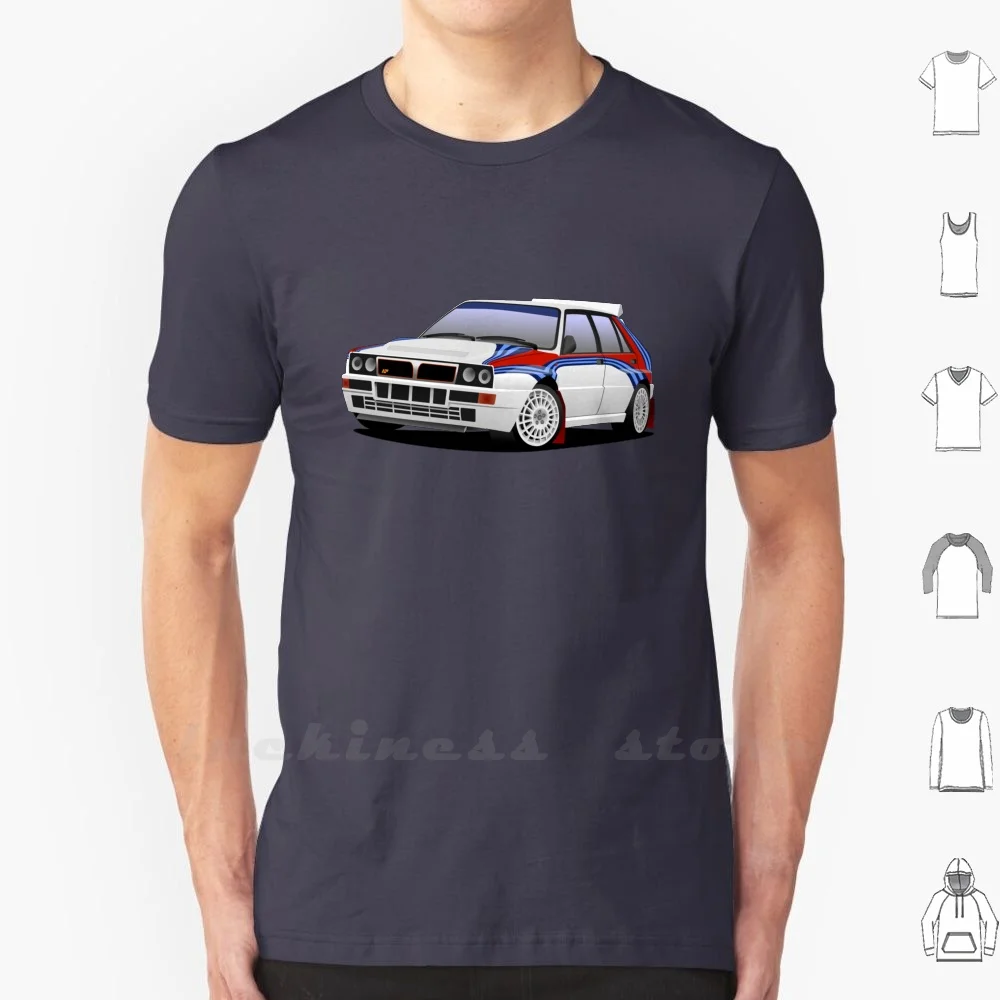 Delta Hf Integra Evolution T Shirt 100% Cotone Fai Da Te S-6Xl Lancia Rally 037 Delta 2Wd Racing Auriol Biasion Alen