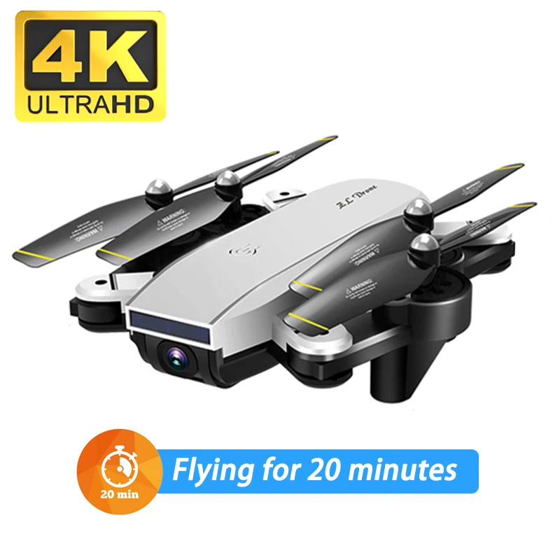 Профессиональный Дрон 4k HD Двойная камера Wi-Fi передача Fpv оптический поток