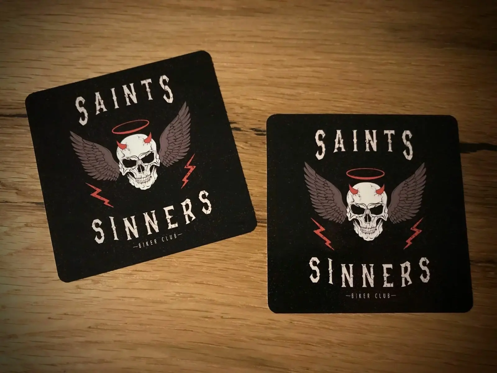 

Biker Devil Sticker Motorcycle Skull Angel Racer Rocker Hardcore Black # 172