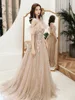 Spaghetti Exquisite Appliques Evening Party Gown Cheongsam Elegant Dress Qipao Bridal Wedding Dress Maxi Dress Robe De Soiree ► Photo 2/5