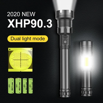 

Newest XHP90.3 XHP70.2 Powerful LED Flashlight Torch 7 Modes Tactical Flashlight Bicycle Lantern USB Rechargeable Flash Light