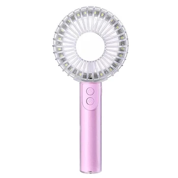 

USB Mini Fan Multi-Functional Air Conditioner Fan Portable Handheld Cooling Fan with Mini Makeup Mirror Mobile Phone Stand