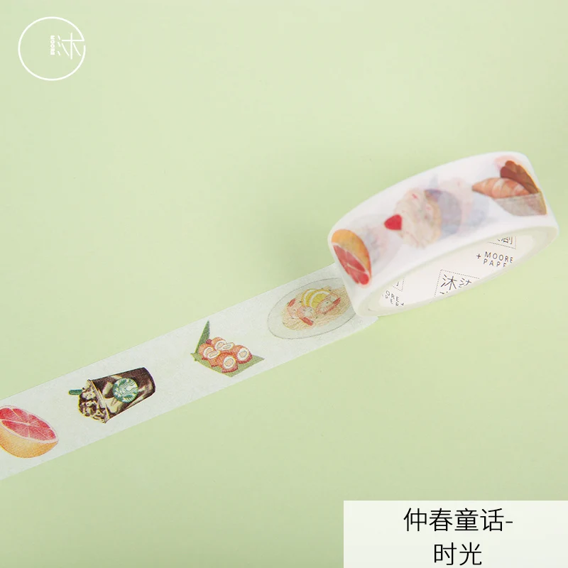 Милый кавайный летний японский маскирующий васи лента декоративная клейкая лента Decora Diy Скрапбукинг наклейка этикетка канцелярские товары - Цвет: M37