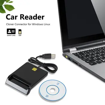 

USB Smart Card Reader DNIE ATM CAC IC ID SIM Card Reader for Windows Linux Memory card accessories Smart Card Reade