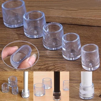 

1pc Transparent Rubber Floor Chair Anti Scratch Protector Cap Furniture Table Ferrul 14/16/18/20/22/25/30/32/35/38/40/50/60mm