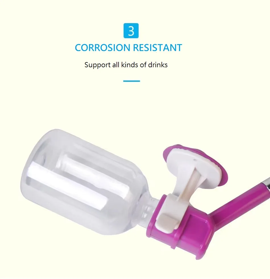 250/500ML No Drip Water Bottle Best s Wire Cage Dispenser Waterer