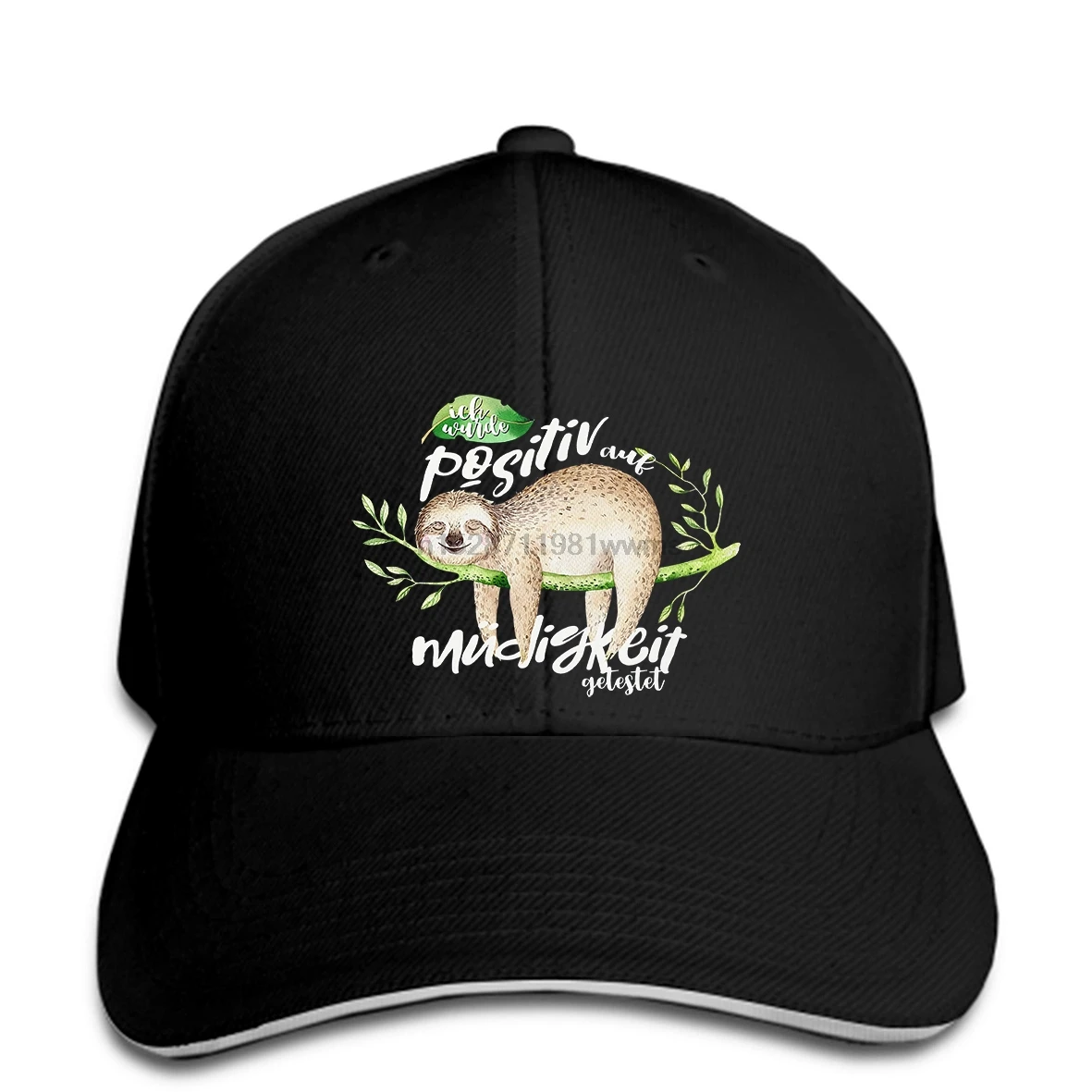 Baseball cap Faultier Ich wurde positiv auf Mudigkeit getestet Sloth new top officia hat Peaked | Аксессуары для одежды