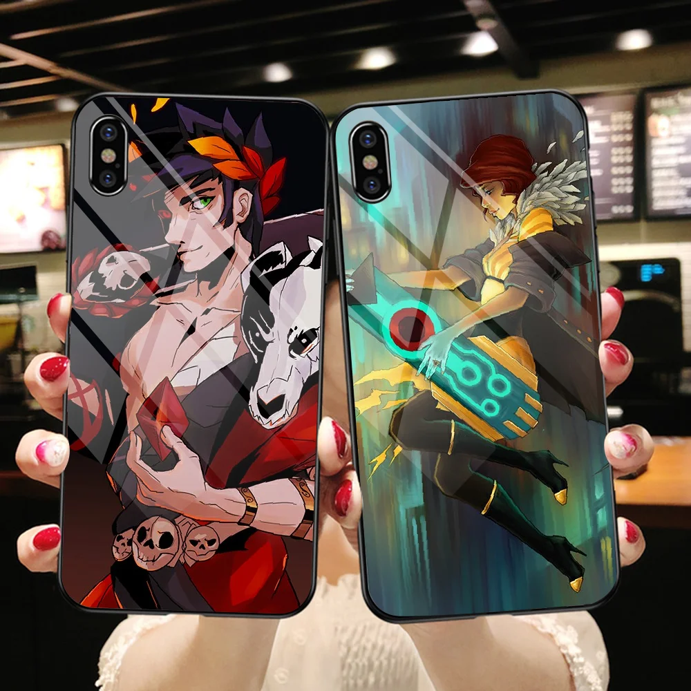 Hades Action Greek mythology Tempered Glass Phone Case For iphone SE 2020 6 6S 7 8 11 12 13 Plus X XS XR Pro Max black art | Мобильные