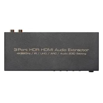 

3x1 HDMI Switch to TOSLINK Optical SPDIF L/R Audio Achieving Synchronized Separation Audio Output Converter HDR HDMI Splitter