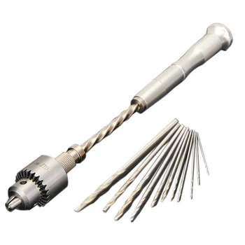 

GTBL Semi-Automatic Mini Hand Drill Chuck Clamping 0.3-4.0Mm Reamer Pin Hole Hand Drill Hand Manual Drill