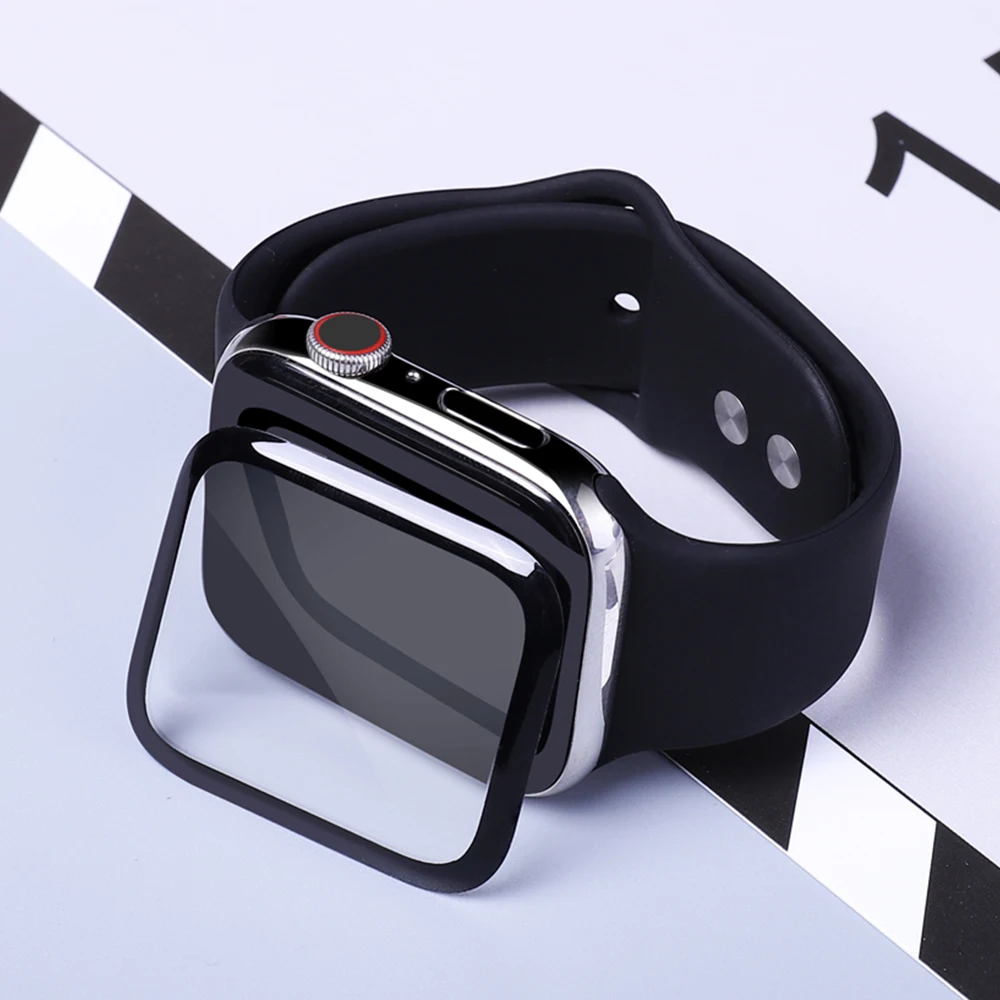 Защитная пленка для экрана apple watch, 38 мм, 40 мм, 42 мм, 44 мм, 3D Стекловолоконная закаленная пленка относится к iwatch 54321 серии