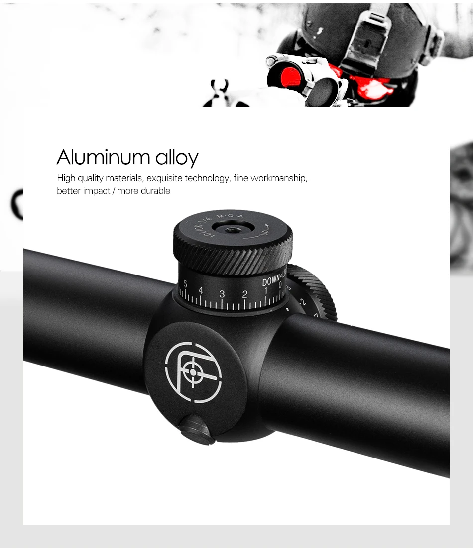 Fire Wolf 2.8-10X40 Riflescopes Hunting Green Reticle Optical Sight Hunting Rifle Scope Airsoft Air Guns Scopes