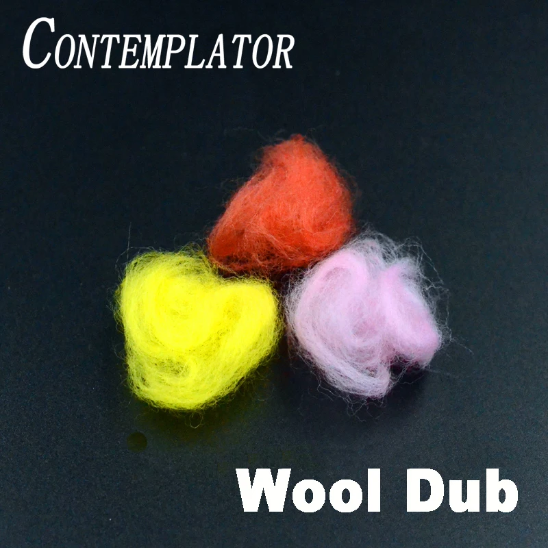 

Contemplator 14colors Fly Tying Wool For Detatched Mayflies Bodies&Dubbing Sculpin Wool Fur Versatile Fly Fishing Materials