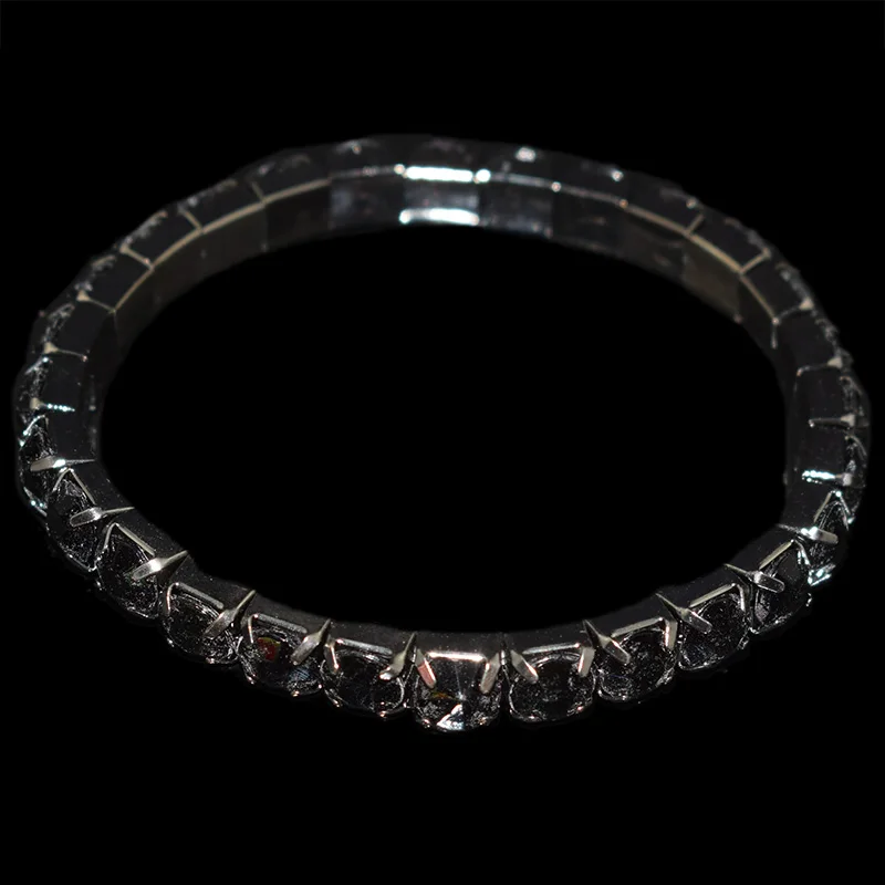 Pure Gold Color Red blue white green Rhinestone Crystal Resin Drill Bracelet Party Ladies Wedding Bridal Jewelry Holiday Gift - Metal Color: Pure Gold Color