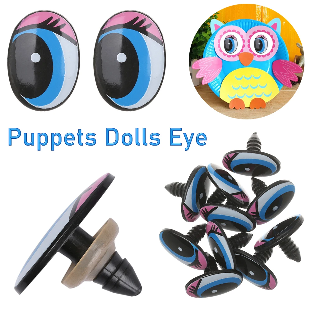 Plastic Safety Eyes for DIY Dolls and Puppets