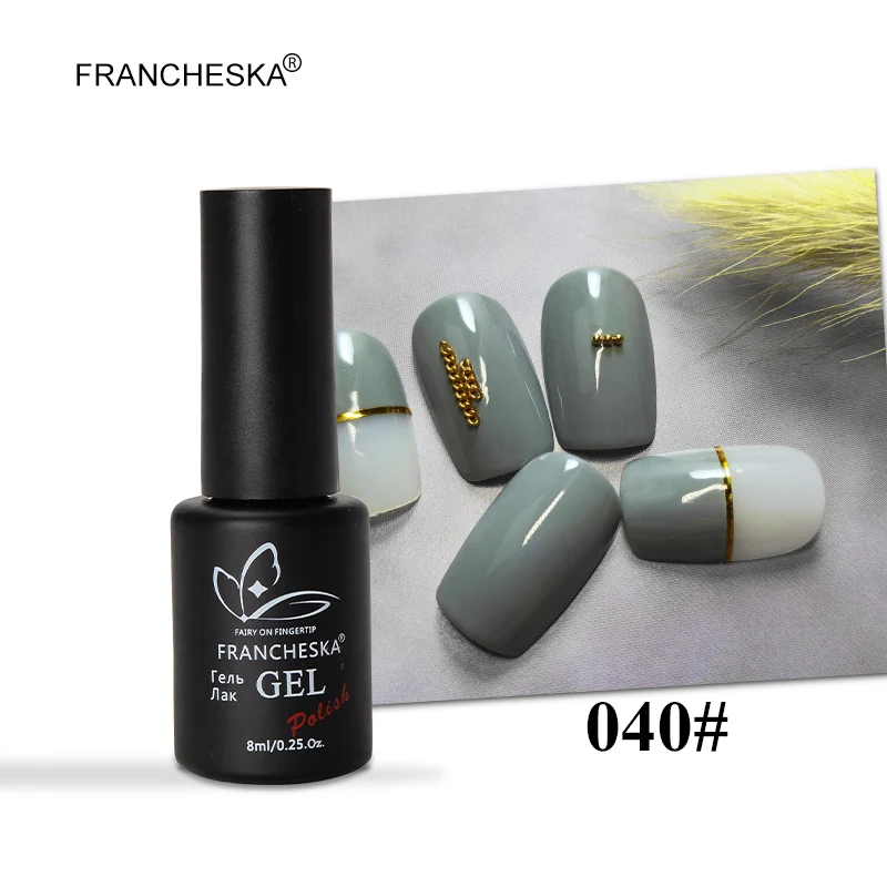 Francheska 040 Francheska цвет 01-40 гель лак для ногтей гель лак tirnak oje Гель-лак для ногтей unghie Светодиодный УФ стойкий замачиваемый Гель-лак - Цвет: Francheska 040