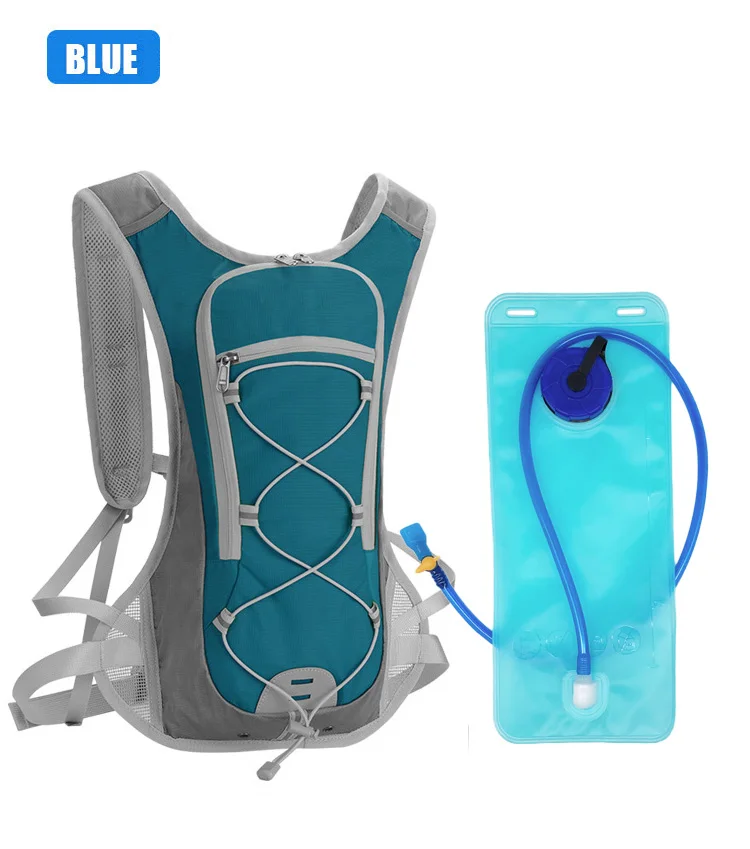 2L походная сумка для воды, гидратационный рюкзак для походов, бега, велоспорта, альпинизма, спортивная сумка для воды, мягкая фляга - Цвет: Lake Blue