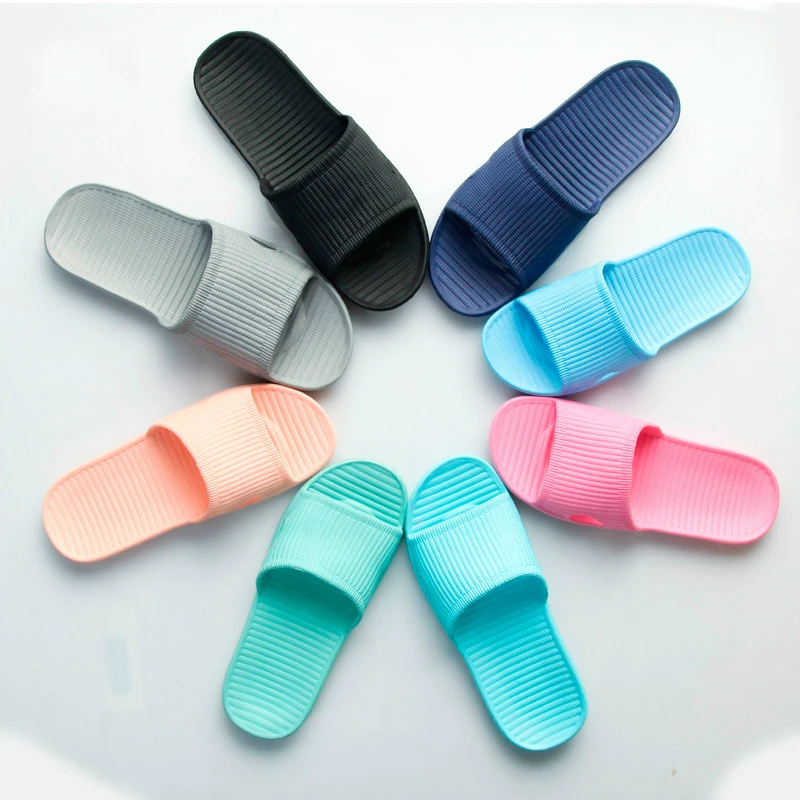 New men and women indoor floor flat shoes summer non-slip slippers bathroom household slippers women slippers comfortable