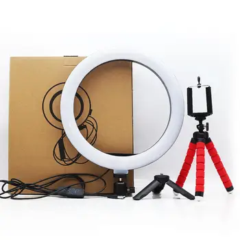 

6in 10in 16cm 26cm LED Ring Light Phone Holder Selfie Mini tripod Ring Lamp For iphone huawei xiaomi Youtube Live broadcast Vide