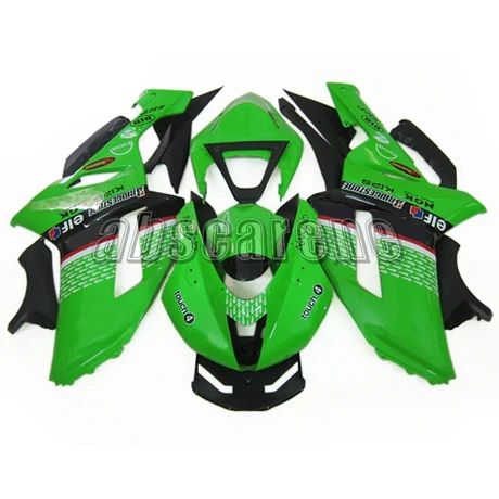 Полный комплект обтекателя для Kawasaki ZX6R ZX-6R 2007 2008 07 08 ABS Пластик впрыска мотоциклетные обтекатели, бело-серые зелено-черный кузов