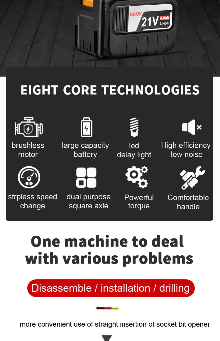 de impacto 680nm do torque com velocidade