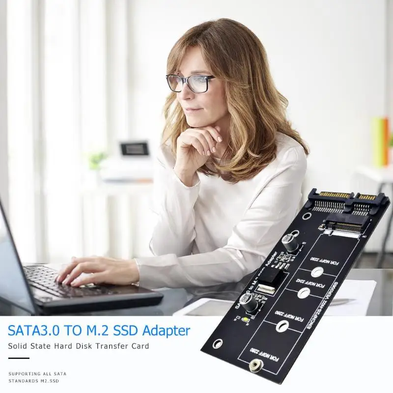 SATA 3,0 22 Pin к M.2 NGFF SSD адаптер карта расширения 6Gpbs ключ B-M конвертер подходит для четырех различных SSD жестких дисков