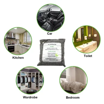 

Hot Air Purifying Bag Charcoal Bag Odor Eliminator Fragrance Free Odor Absorber Captures and Eliminates Odors 200g/500g/300g