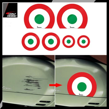 

For Piaggio Vespa GTS GTV LX LXV Sprint Round Decal Italy Flag Sticker