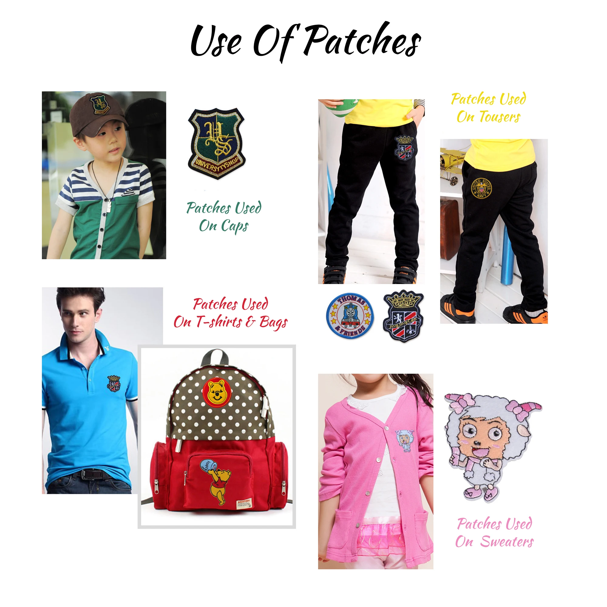 Персонализированные нашивки Железный на задней стороне крючка с вашим логотипом