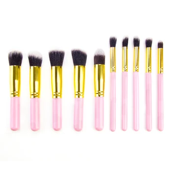 

10Pcs Pink Cosmetic Makeup Brushes Set Blusher Concealer Eyeliner Mascara Brush Powder Foundation Eyeshadow Brush Beauty Tools
