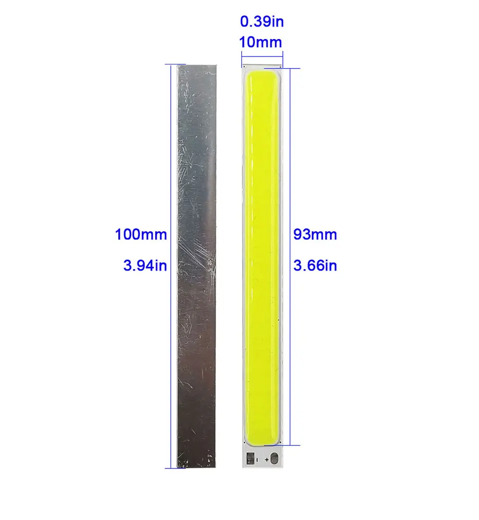 100mm led cob strip 10w 12v led light lamp bulb lighting (1)
