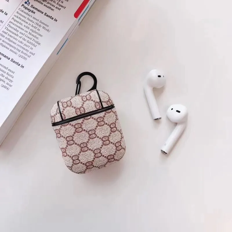 Роскошный Классический чехол для наушников для Airpods 1 2, кожаный жесткий чехол из поликарбоната, чехол для зарядки, корпус для AirPods 1, 2, защитный чехол