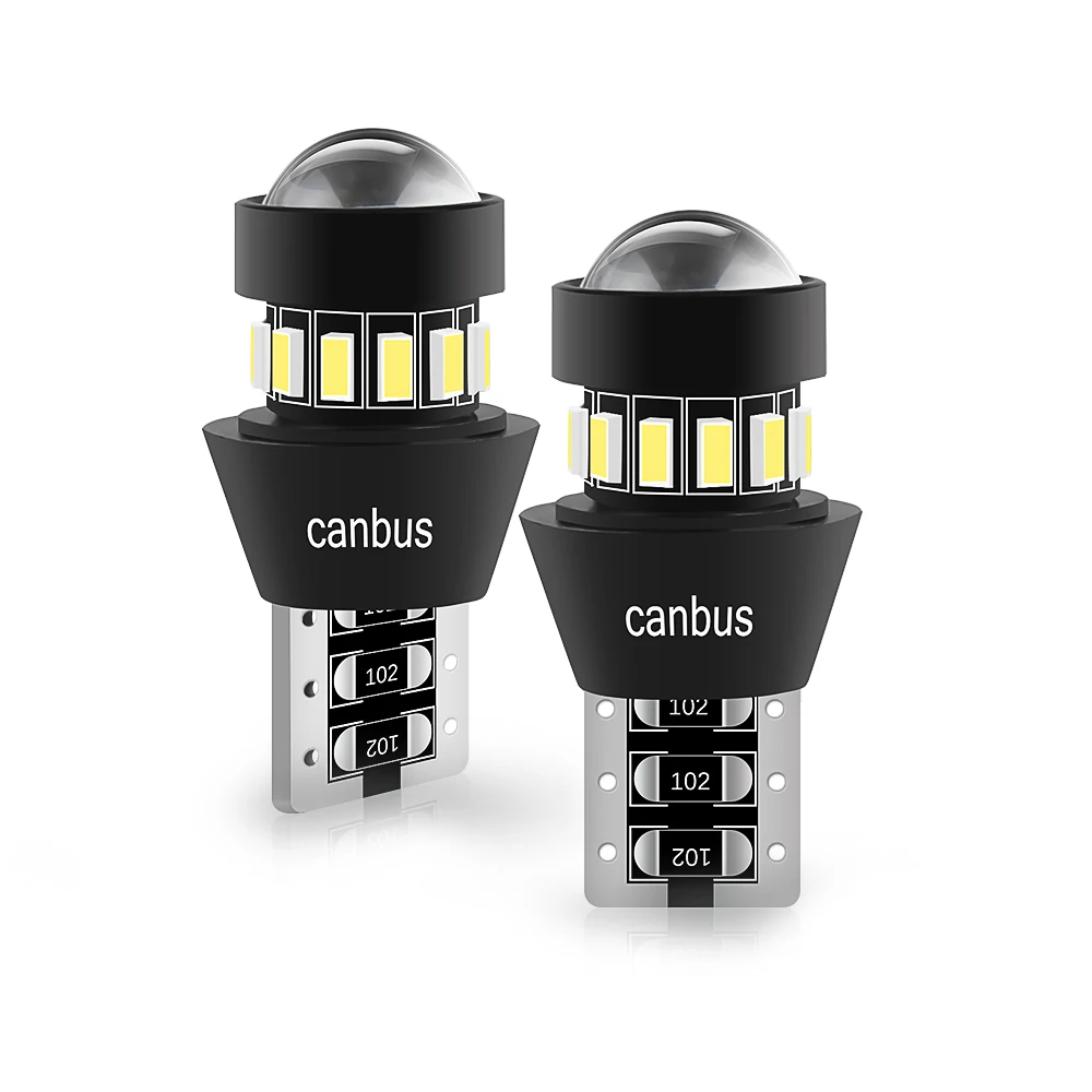 

2pcs 912 921 LED Bulb T15 18-SMD Chips 902 904 906 W16W for Reverse Backup Lights 1200LM Extremely Bright Error Free 6000K White