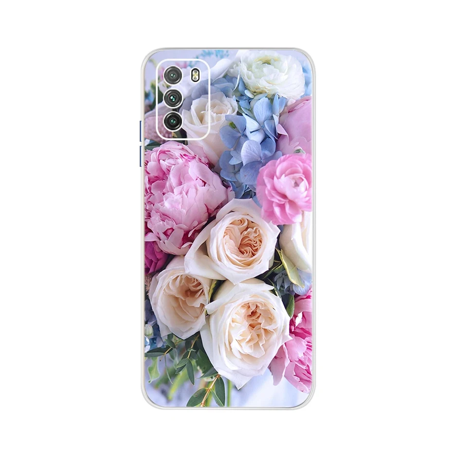 xiaomi leather case cosmos blue For Xiaomi Poco M3 Case Cute Painted Cover Case For Xiaomi Poco M3 Soft TPU Fundas 6.53'' Full Cover Coque PocoM3 Bumper Housing xiaomi leather case hard Cases For Xiaomi