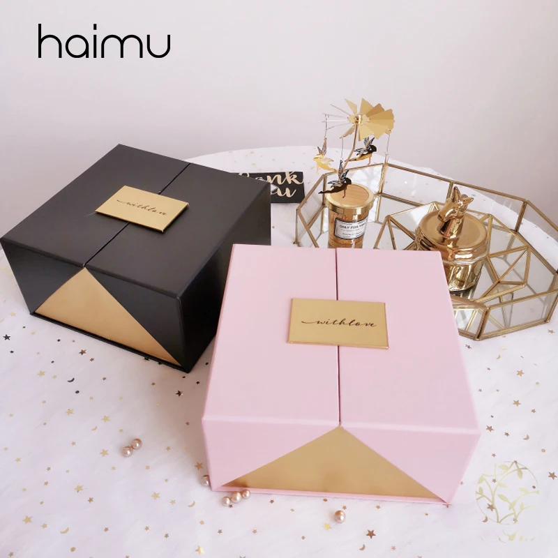 

Creative Top Grade Stereo Clamshell Square Wedding Birthday Party Favor Flower Storage Box Wrapping Gift Decoration Boxes