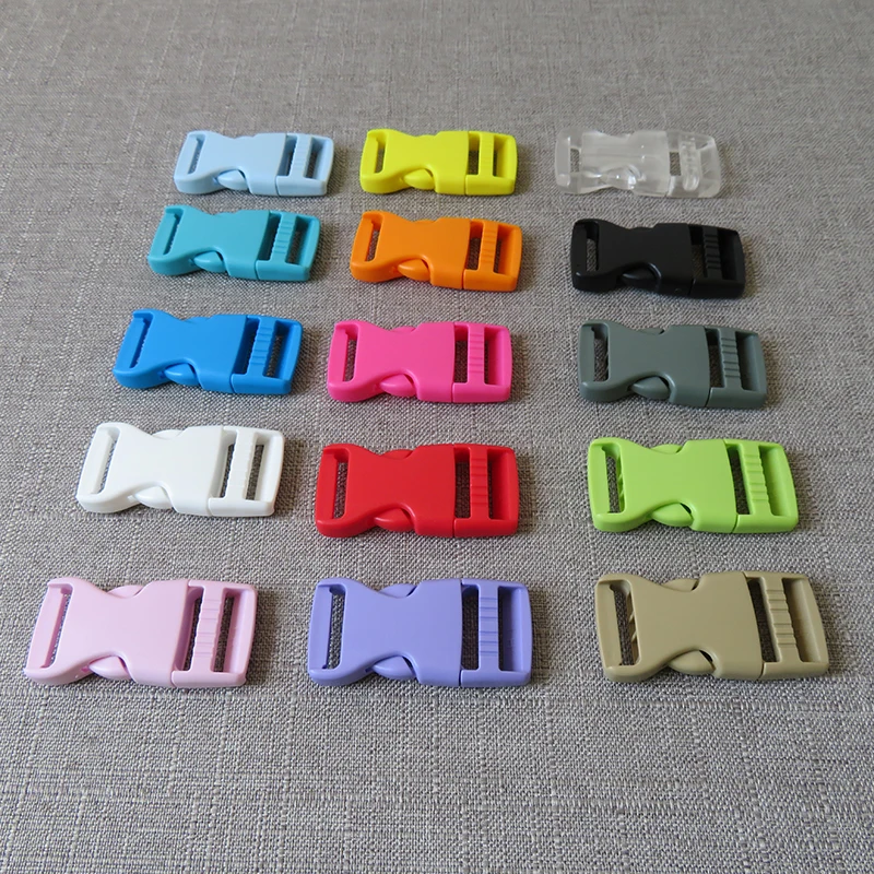 

20pcs/lot 20mm 25mm wholesale durable plastic release buckle strap buckle for bag dog collar necklace paracord sewing accessory