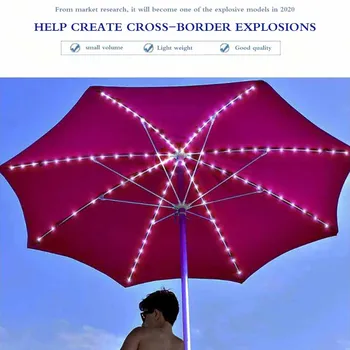 

Parasol Light Chain Parasol Lights With Remote Controller 104 Leds Chain Lighting Decoration For Umbrellas Camping Tent Outdoor