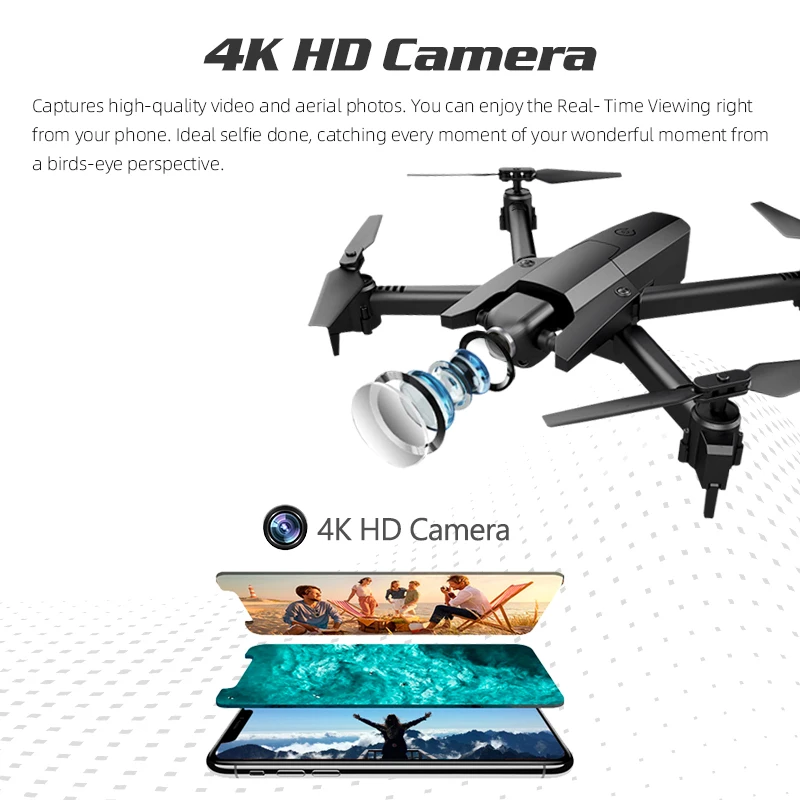Global Drone 4K Drones with Camera HD RC Helicopter Foldable Quadcopter FPV Quadrocopter Drone X Pro 4