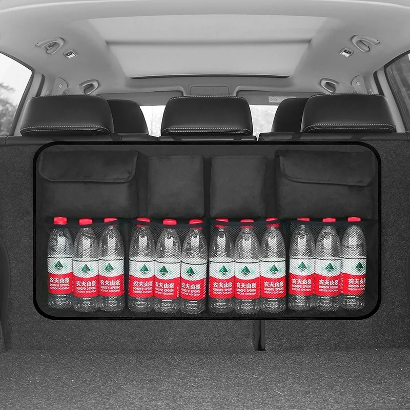 

Oxford Car Trunk Organizer Adjustable Backseat Storage Bag Net High Capacity Multi-use Automobile Seat Back Organizers Universal