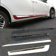 Car modification Car accessories 2PCS Paint Body Door Side Molding Cover Trim For Corolla