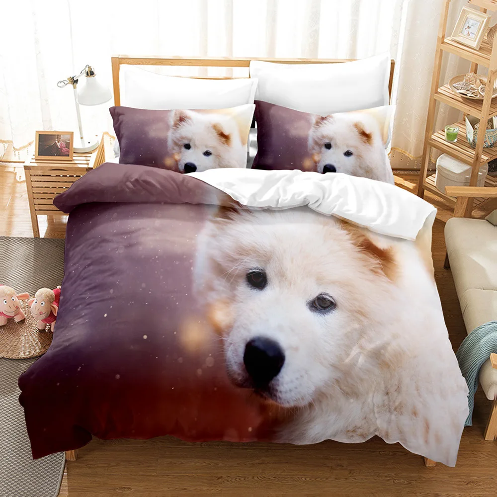 Bedding Set Pet Animal Dog Duvet Cover For Kids Adult Bedclothes With Pillowcase Quilt Comforter Covers Bed Sets