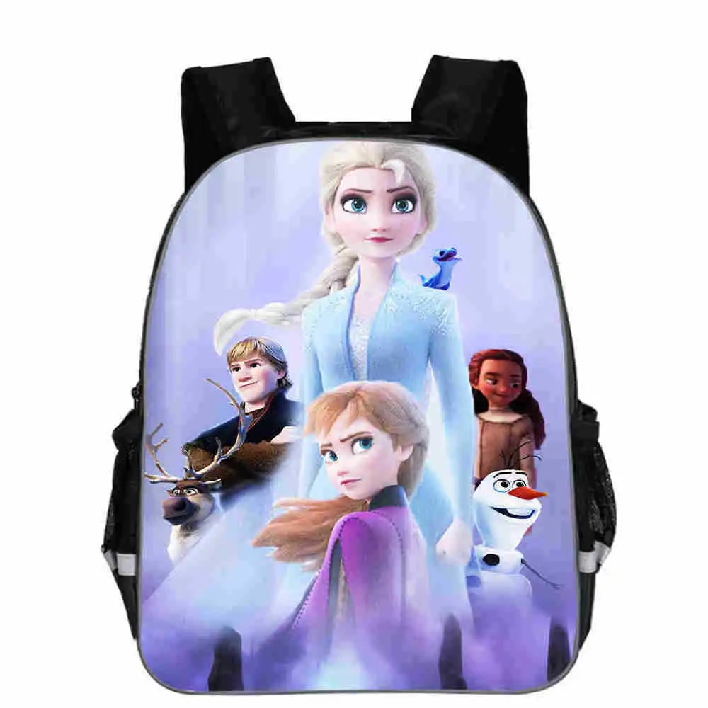 Детские рюкзаки, мультяшный рюкзак с изображением Эльзы, студенческий рюкзак для мальчиков, школьная сумка Анна, школьные сумки на заказ для подростков, детские сумки Mochila - Цвет: photo color