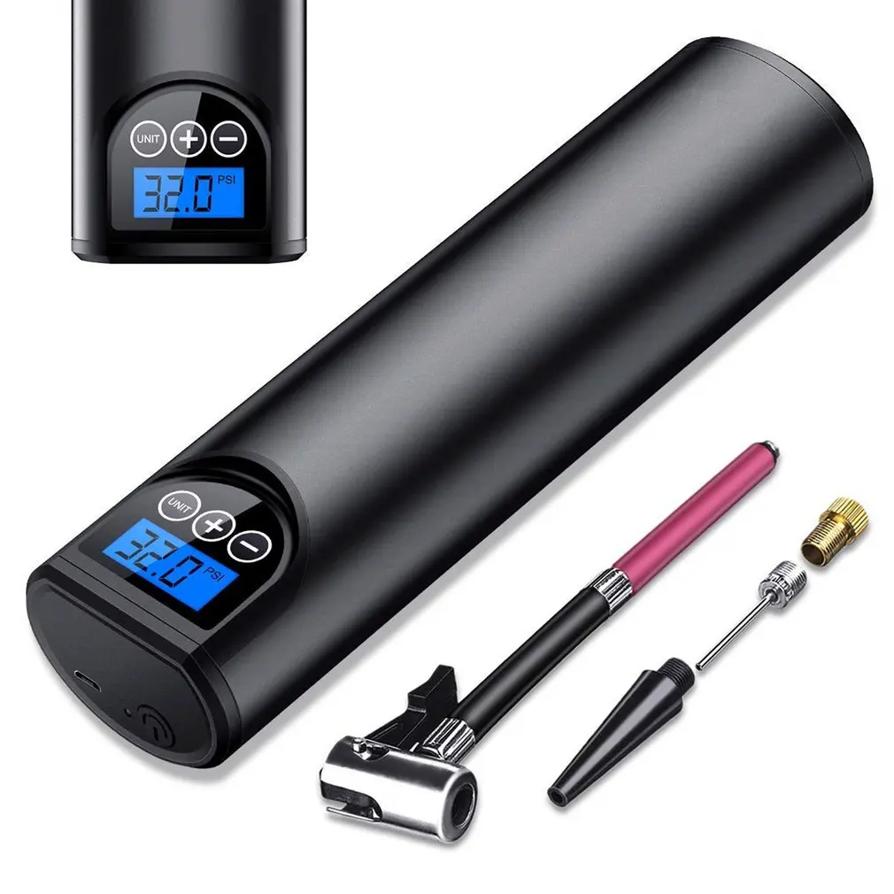

12V 150PSI USB Interface Portable Air Compressor Inflatable Pump with LCD Display for Car Bicycles Tires Balls Swimming Rings