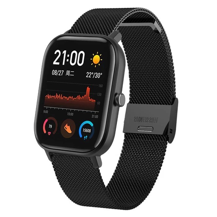 Сменный Браслет из нержавеющей стали для часов Huami Amazfit GTS TH36