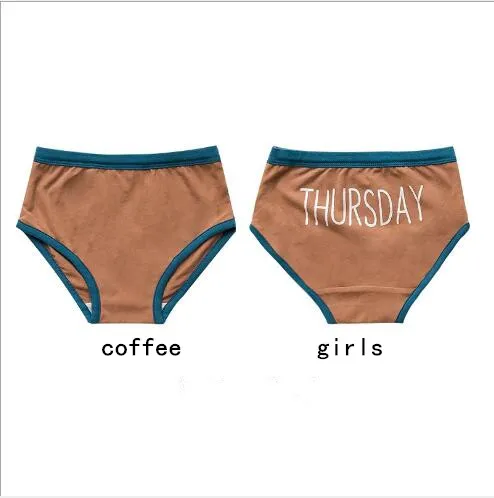 New arrival baby underwear autumn color matching kids children boys girls week underwear clothing - Цвет: as pic