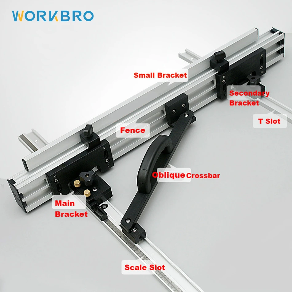 US $128.22 393in315in Table Saw Fence System Tools Set for Woodworking Circular Saw and DIY