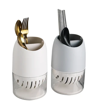 

Kitchen Flatware Storage Rack Household Chopsticks Cutlery Holder Forks Spoons Storage Drain rack Detachable easy cleaning